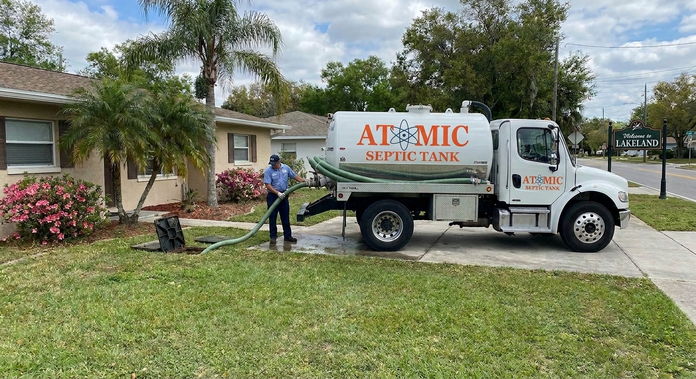 Septic tank pumping schedule in Lakeland to prevent backups and overflows